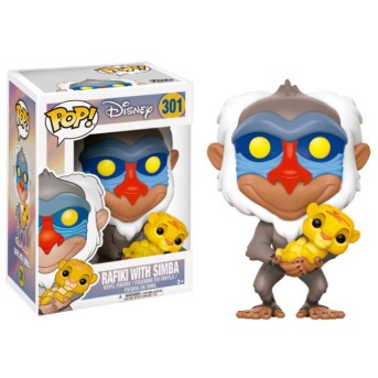 Figura Funko POP Rafiki con Simba Disney