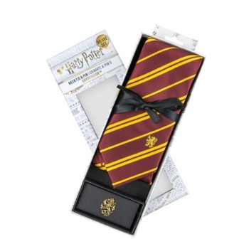 Corbata Deluxe Gryffindor Con Broche - Harry Potter