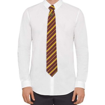 Corbata Deluxe Gryffindor Con Broche - Harry Potter 2