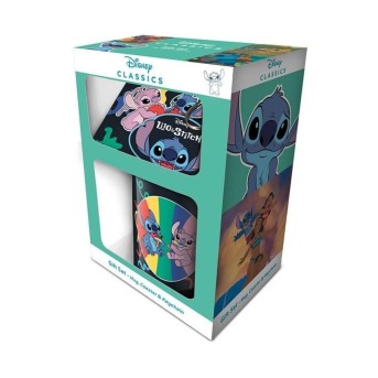 Tasse, Schlüsselanhänger und Untersetzer- Stitch und Angel