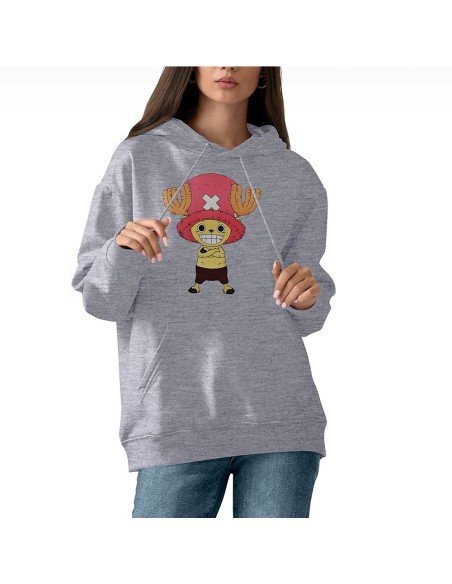 Sudadera Chopper Gris - One Piece Exclusiva REINO de juguetes