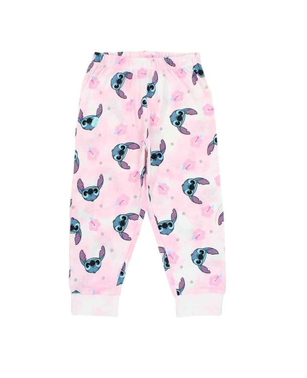 Pigiama per bambina in sacchetto di plastica rosa - Stitch