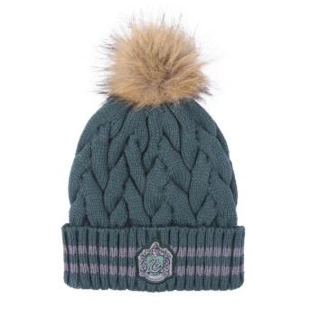Gorro Tricot Pompom Winter Slytherin - Harry Potter