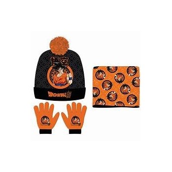 SET GORRO/BUFF/GUANTES INFANTIL DRAGON BALL