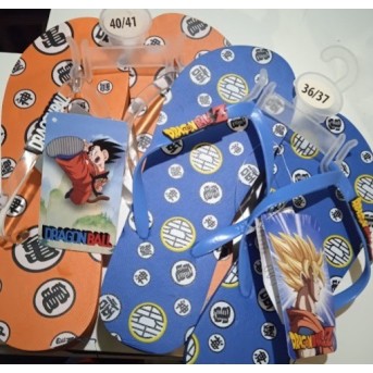 CHANCLA PLAYA DRAGON BALL NARANJA O AZUL (preguntar tallas)