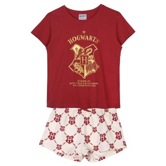 PIJAMA CORTO MUJER HOGWARTS HARRY POTTER