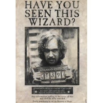 Poster Wanted Sirius Black Harry Potter